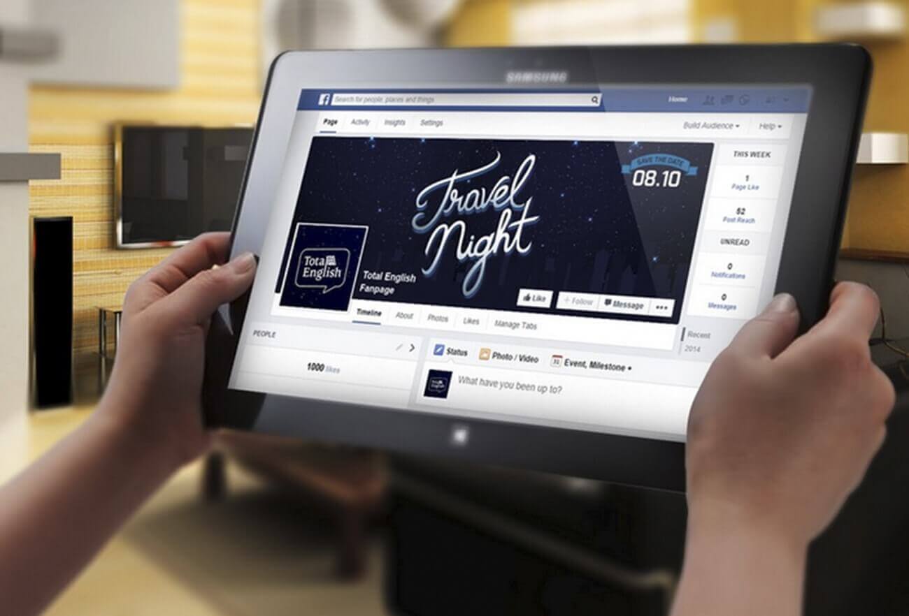 travel night, total english, coversacao em ingles, cliente produza