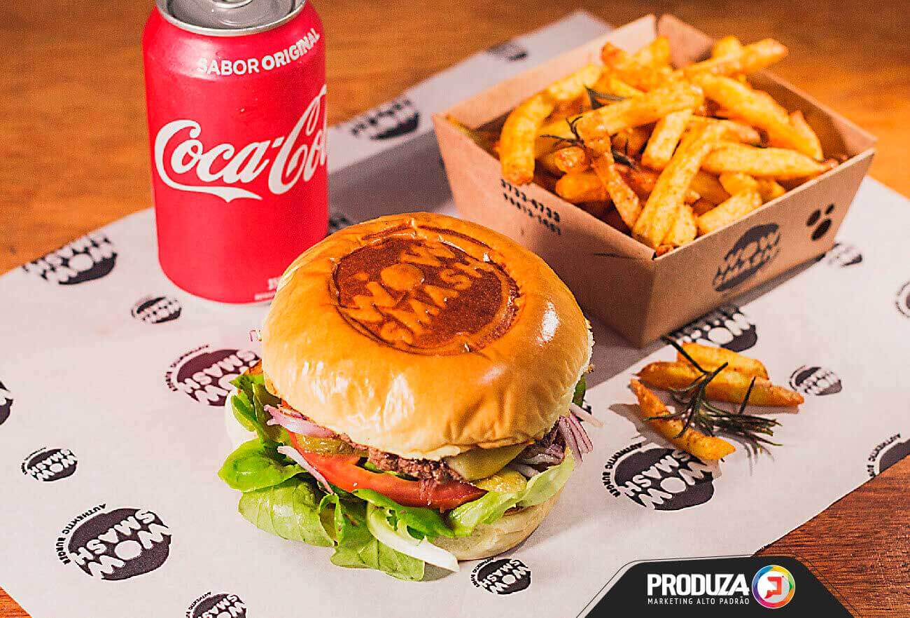 wowsmash campanha, cliente produza, hamburgeria